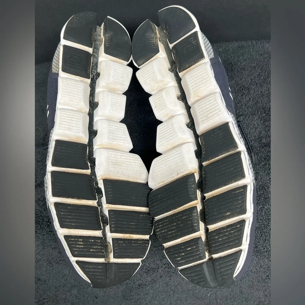 On Cloud Running Navy Blue Gray Comfort Running Sneakers Men’s Shoe SIZE 8 - Picture 8 of 11